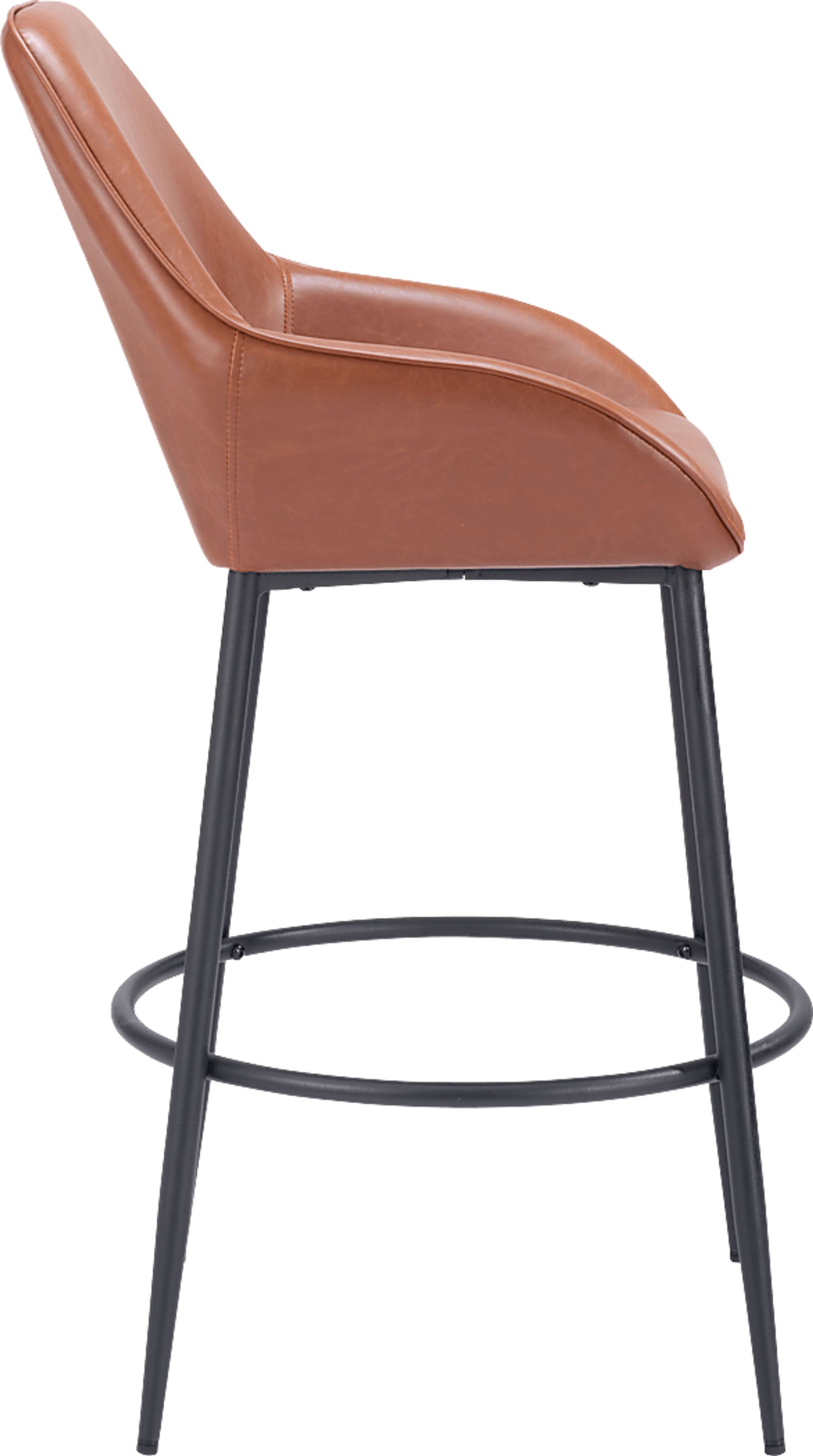 Dubellette Brown Barstool, Set of 2 - Image 7