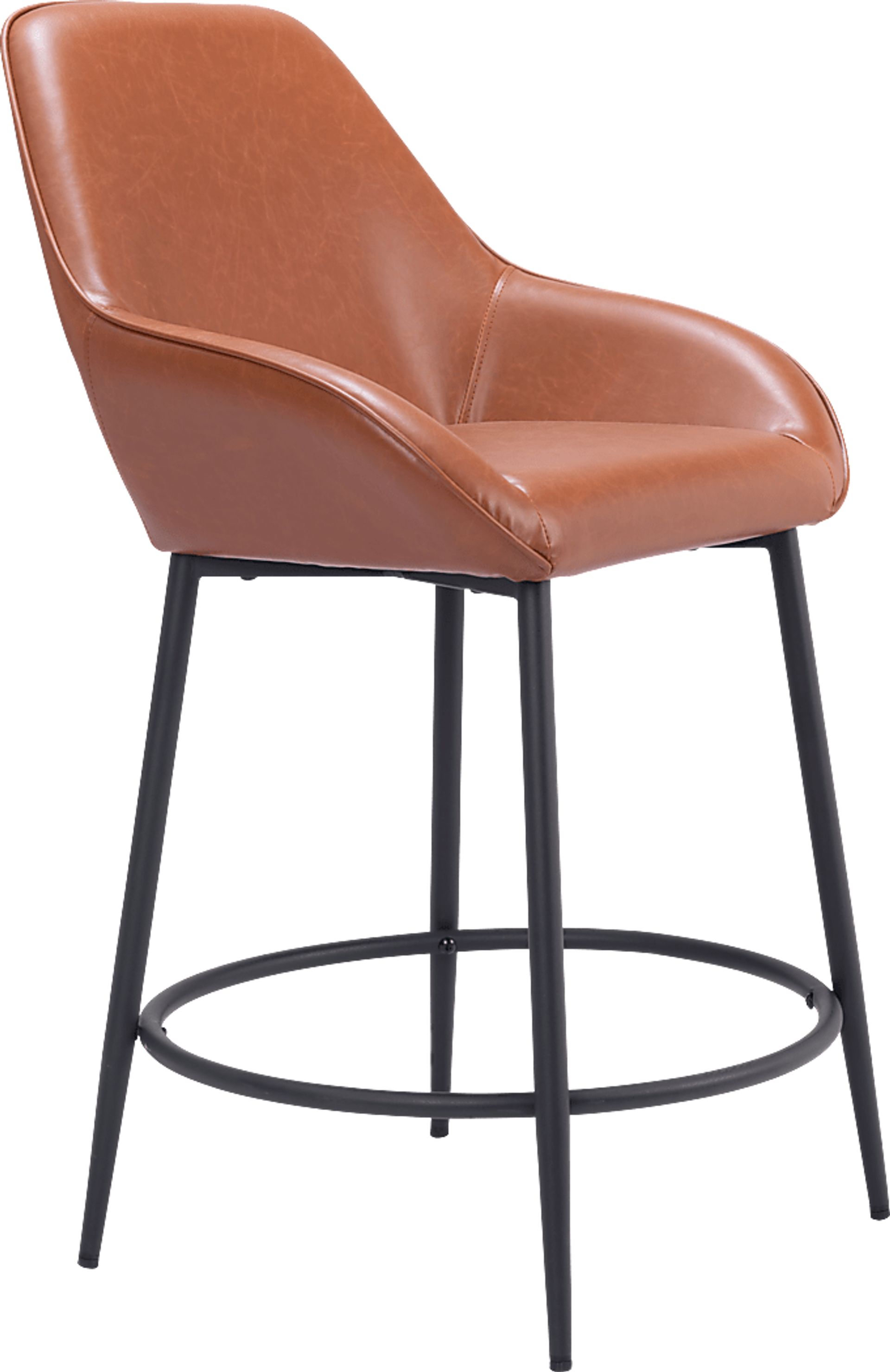 Dubellette Brown Counter Height Stool, Set of 2 - Image 3