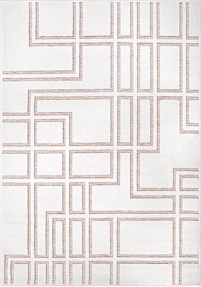 Dubuge White 7'9 x 10'10 Rug - Thumbnail - Image 1