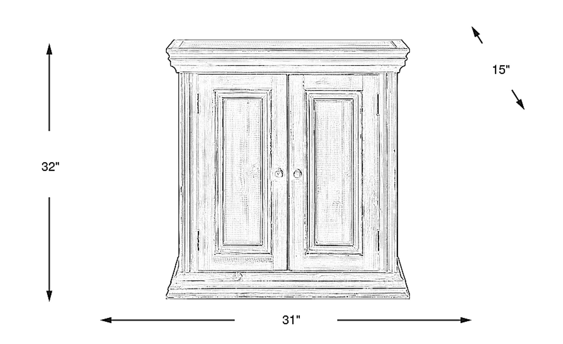 Dimension Image. Please refer to the Dimension Tab on this page for dimension details.