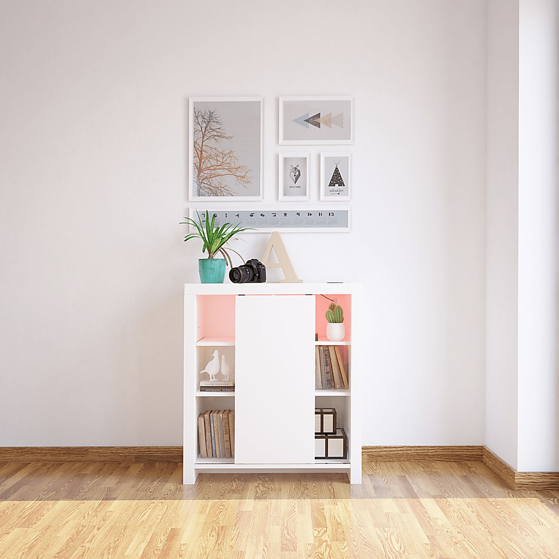 Ducatel White Accent Cabinet - Image 4
