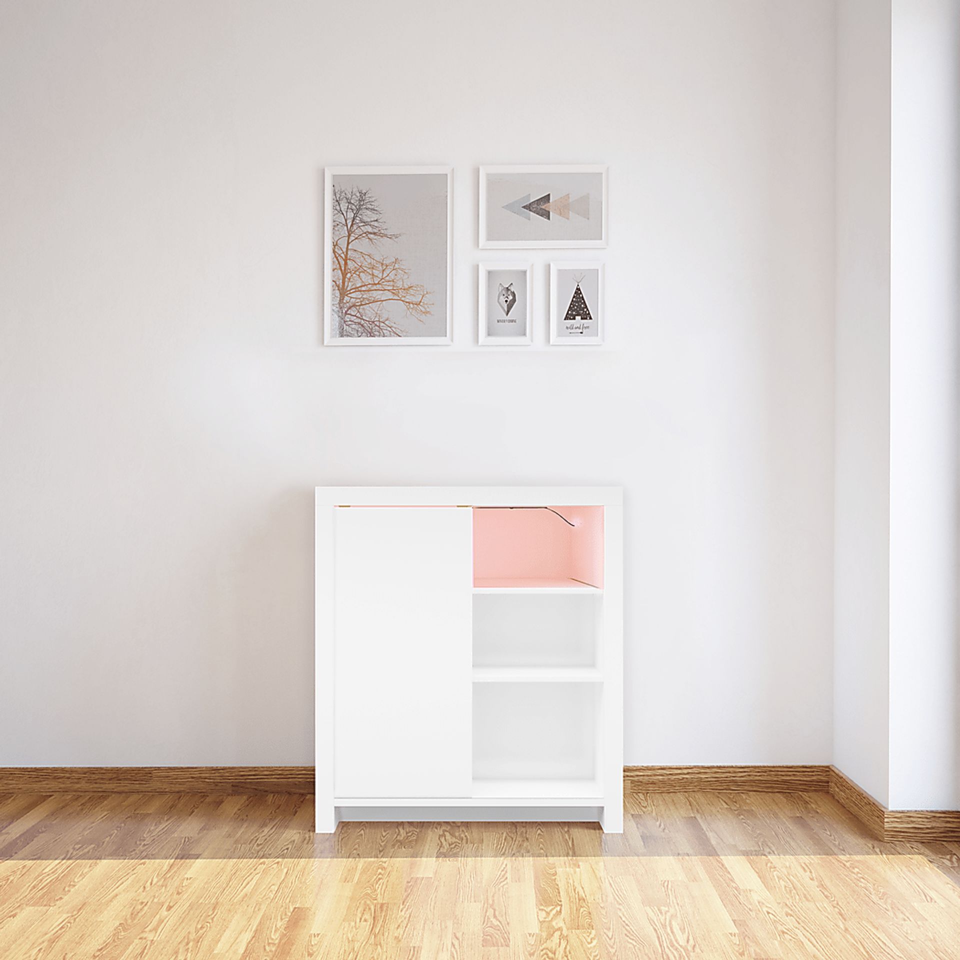 Ducatel White Accent Cabinet - Image 6