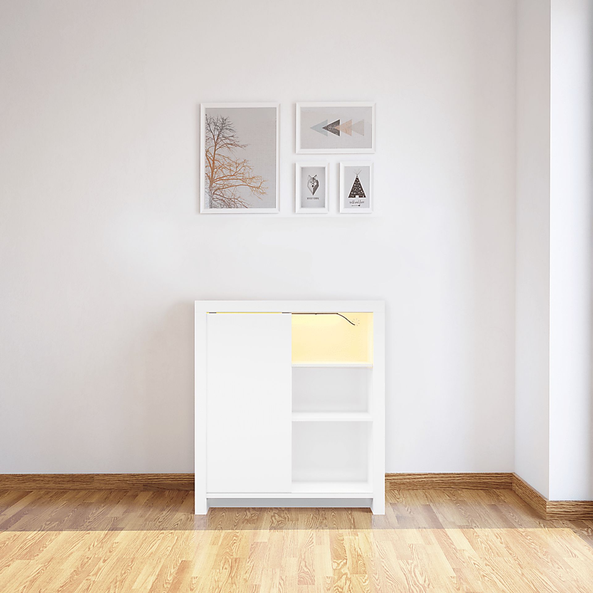 Ducatel White Accent Cabinet - Image 7