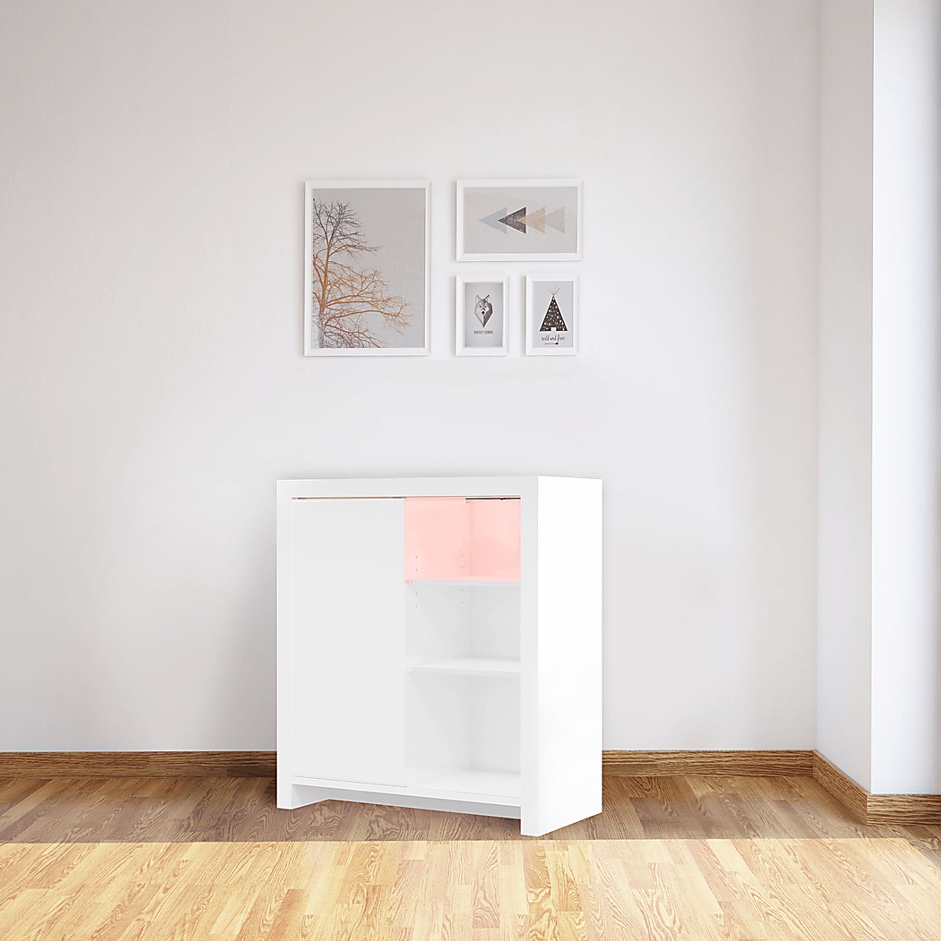 Ducatel White Accent Cabinet - Image 9