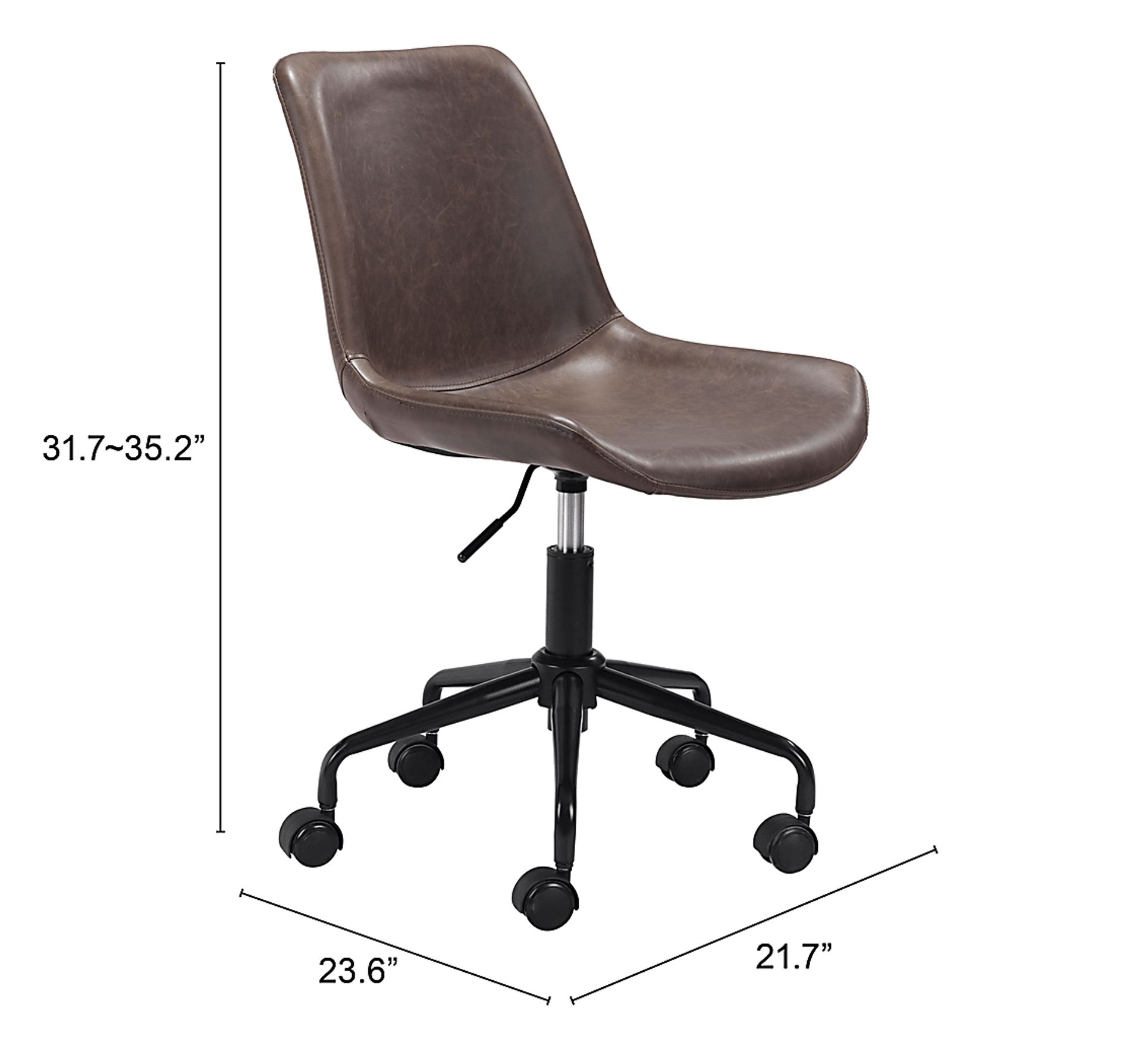 Duckney Brown Office Chair - Image 8