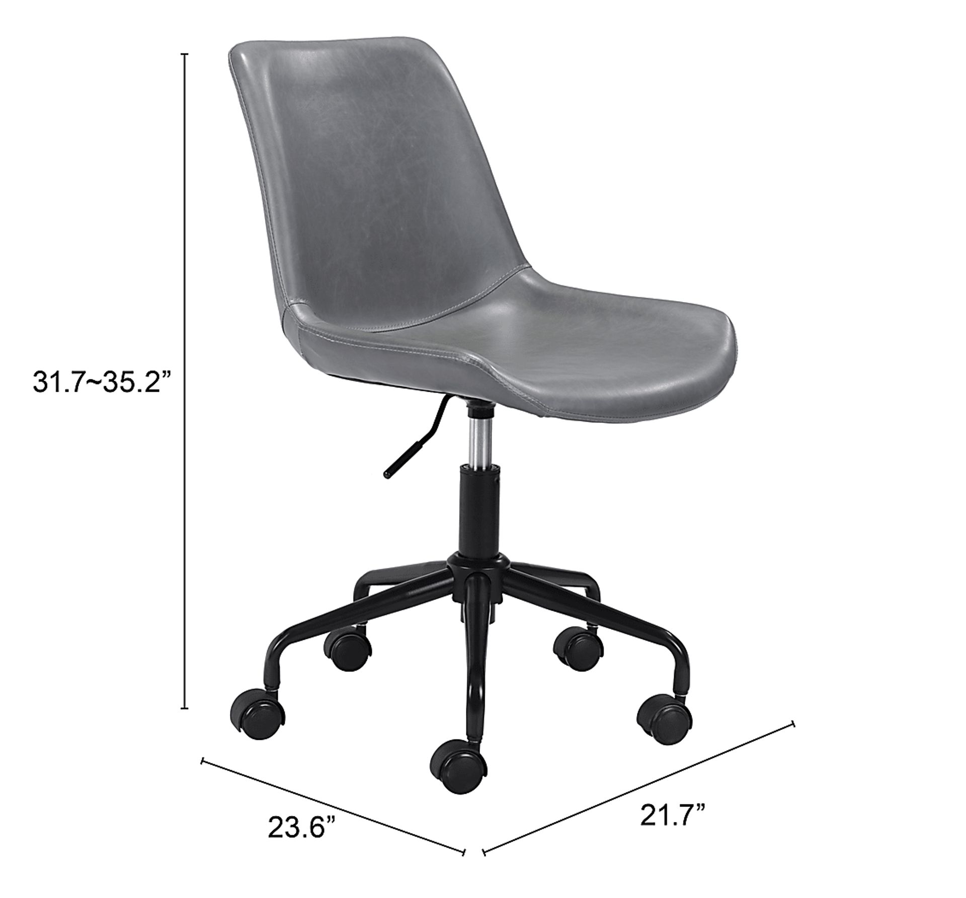 Duckney Gray Office Chair - Image 8