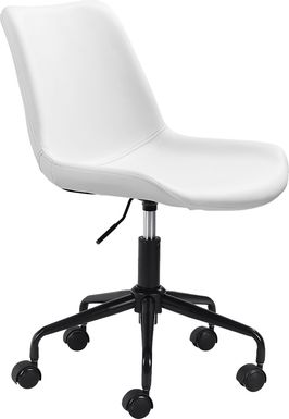Duckney White Office Chair