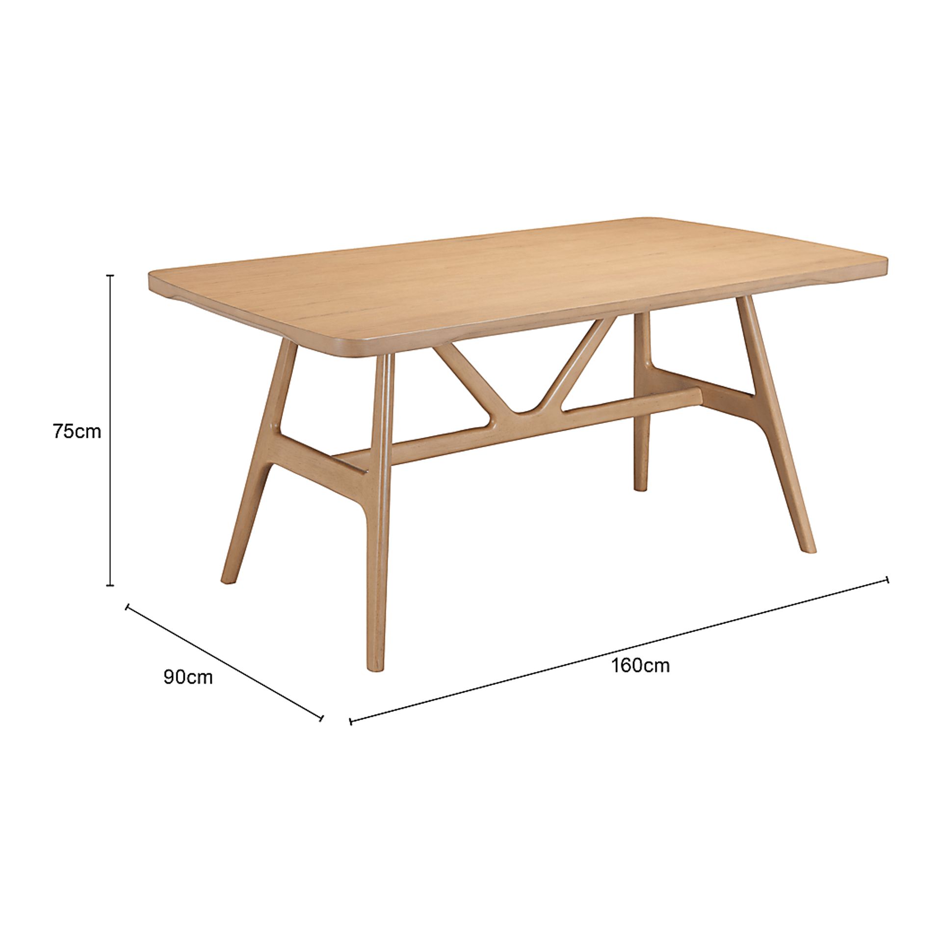 Dudina Brown Dining Table - Image 3