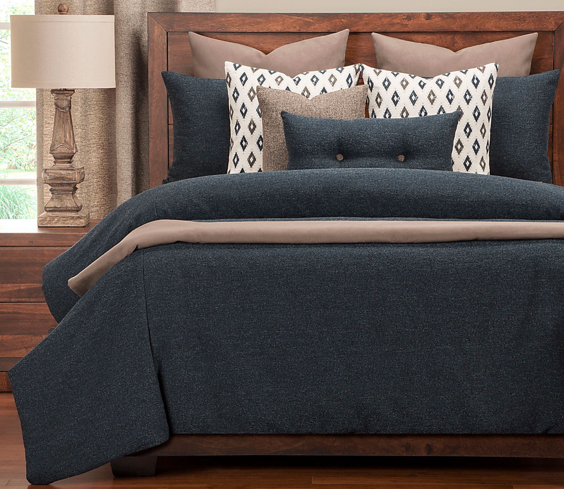 Duff Bridge Blue 12 Pc King Duvet - Image 1