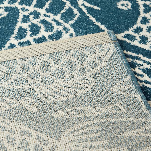 Dulaine Blue 5'3 x 7' Rug - Thumbnail - Image 3