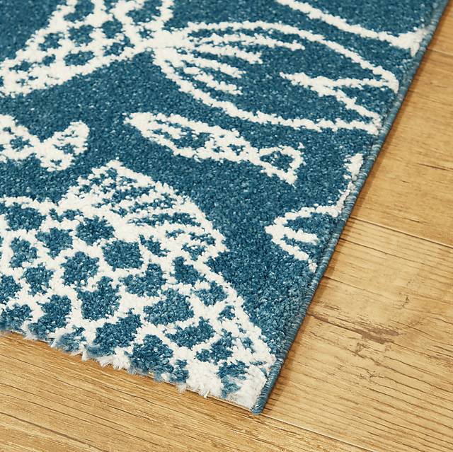 Dulaine Blue 5'3 x 7' Rug - Thumbnail - Image 4