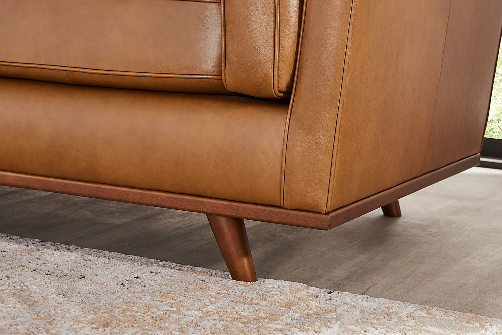 Duluth Caramel Leather 2 Pc Sectional - Image 7