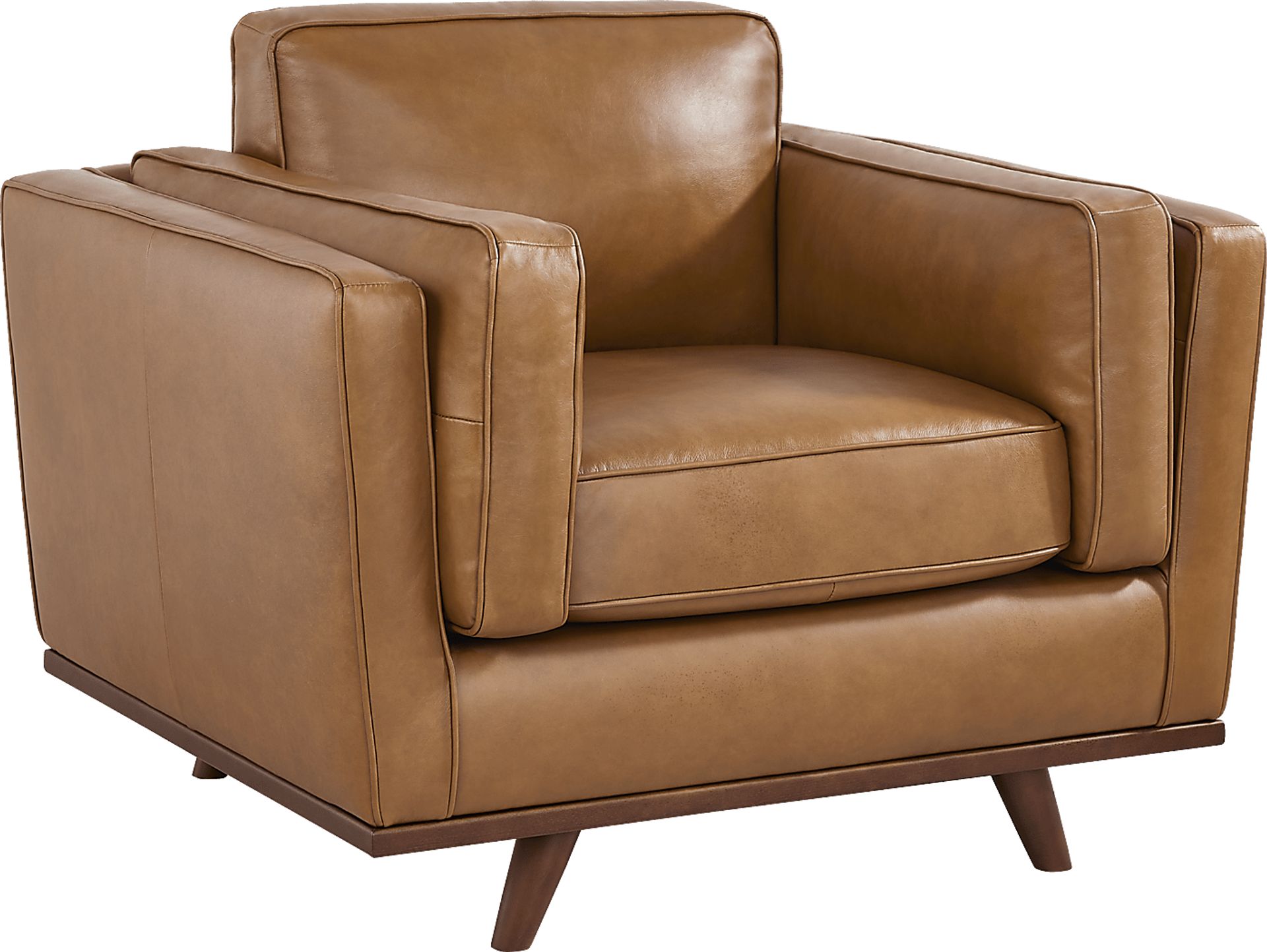 Duluth Caramel Leather Chair - Image 1