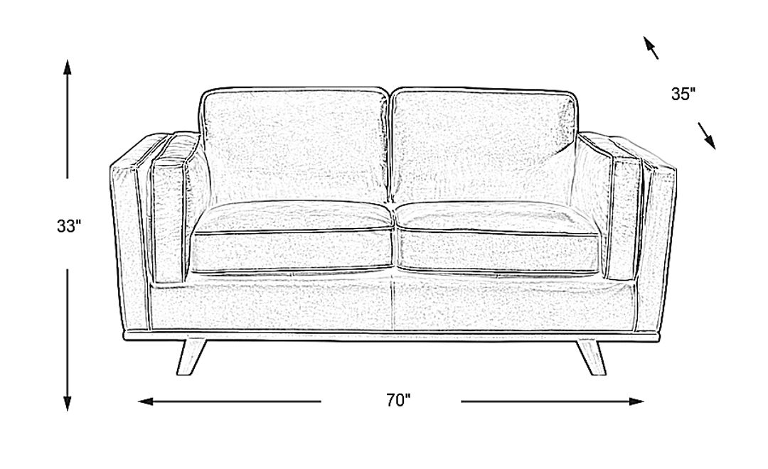 Duluth Leather Loveseat