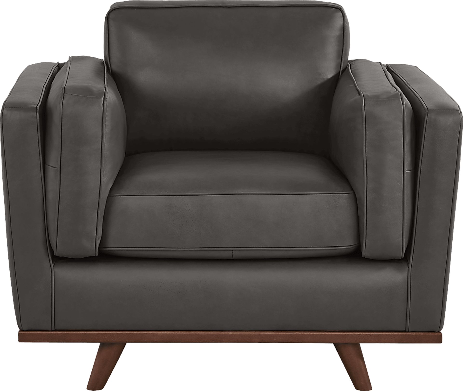 Duluth Gray Leather 7 Pc Living Room - Image 6