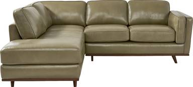 2 pc left arm chaise sectional