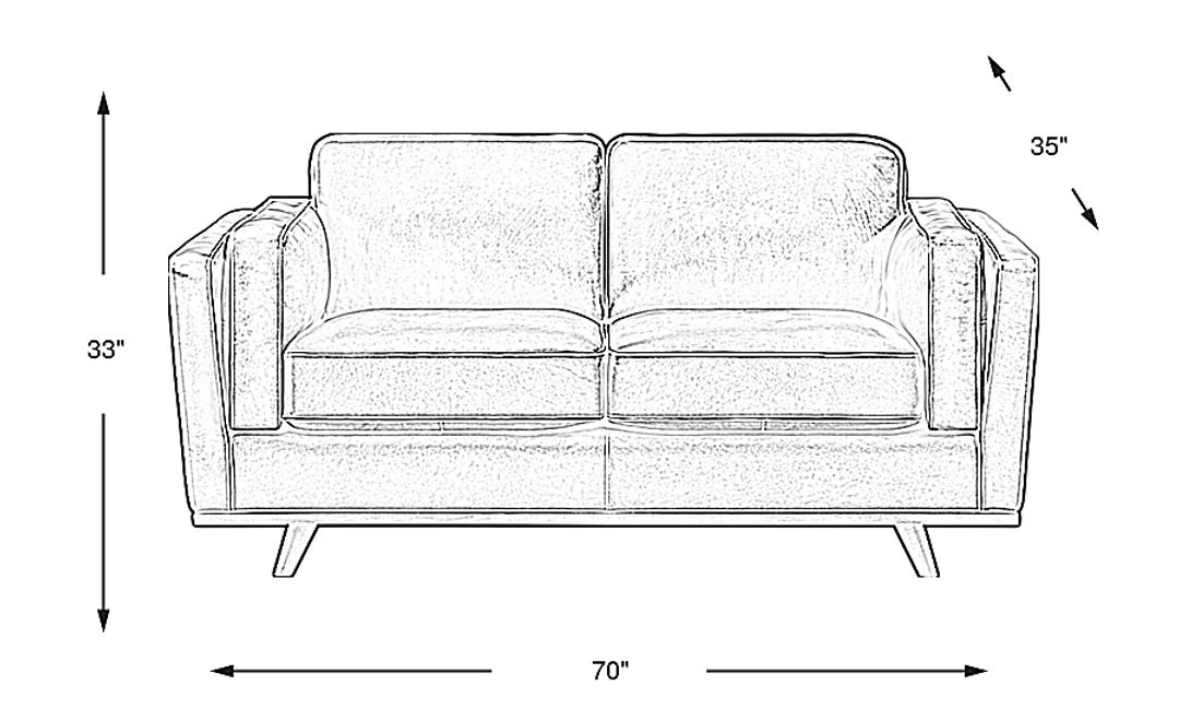 Duluth Leather Loveseat