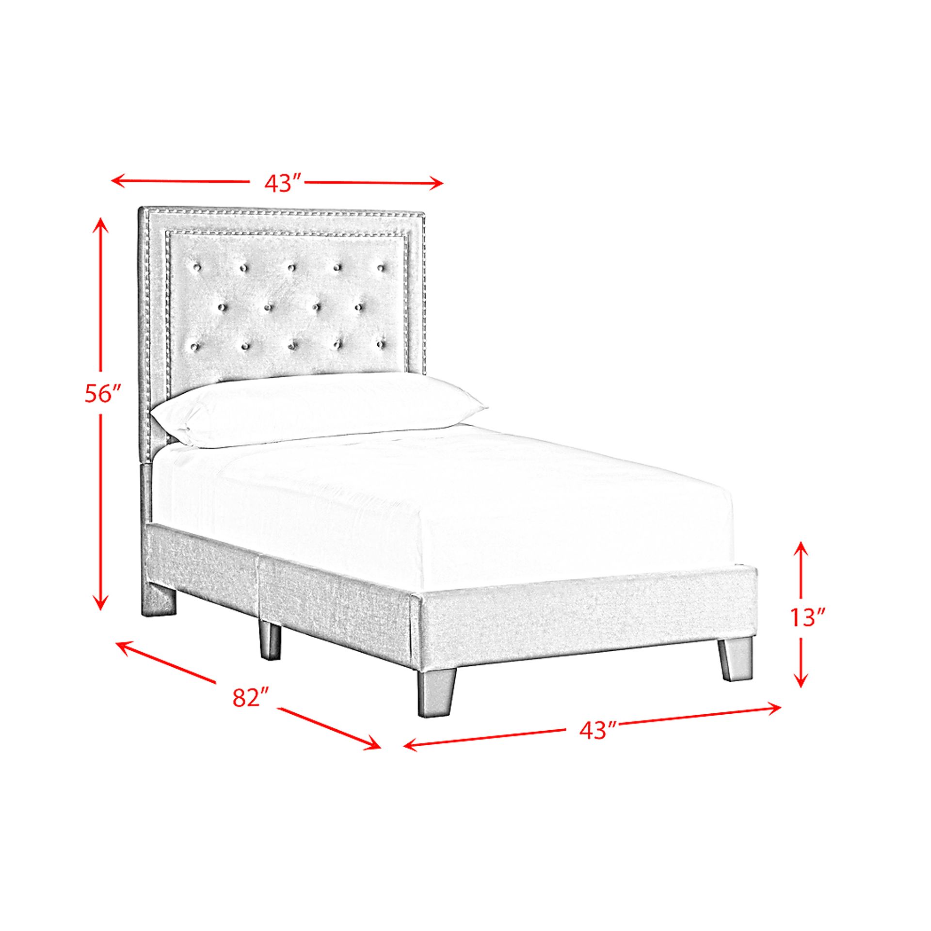 Dulverton Gray Twin Bed - Image 6
