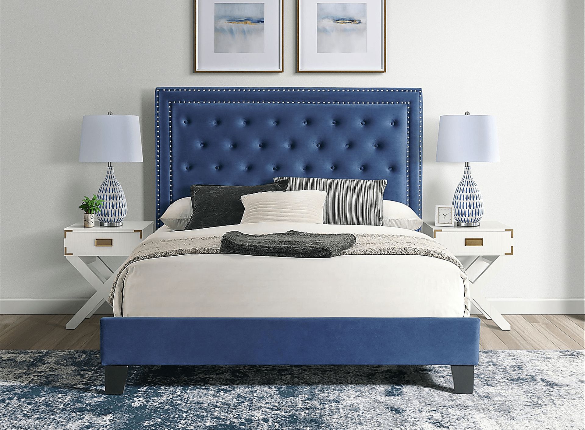 Dulverton Navy Full Bed - Image 6