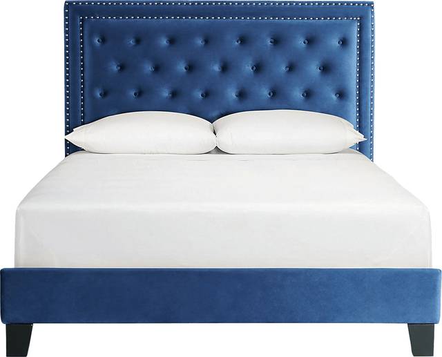 Dulverton Navy Queen Bed - Thumbnail - Image 2