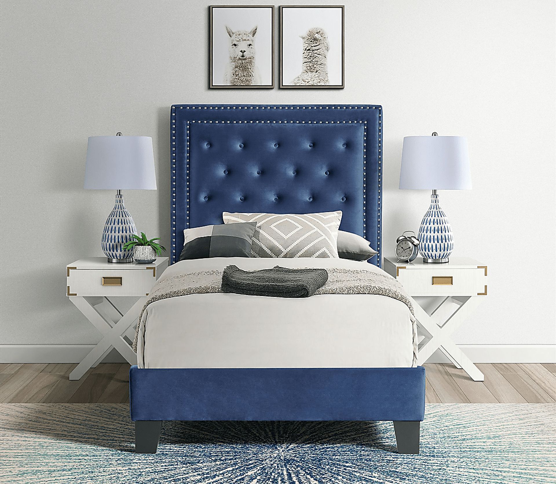 Dulverton Navy Twin Bed - Image 4