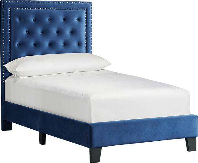 Dulverton Navy Twin Bed - Thumbnail - Image 1