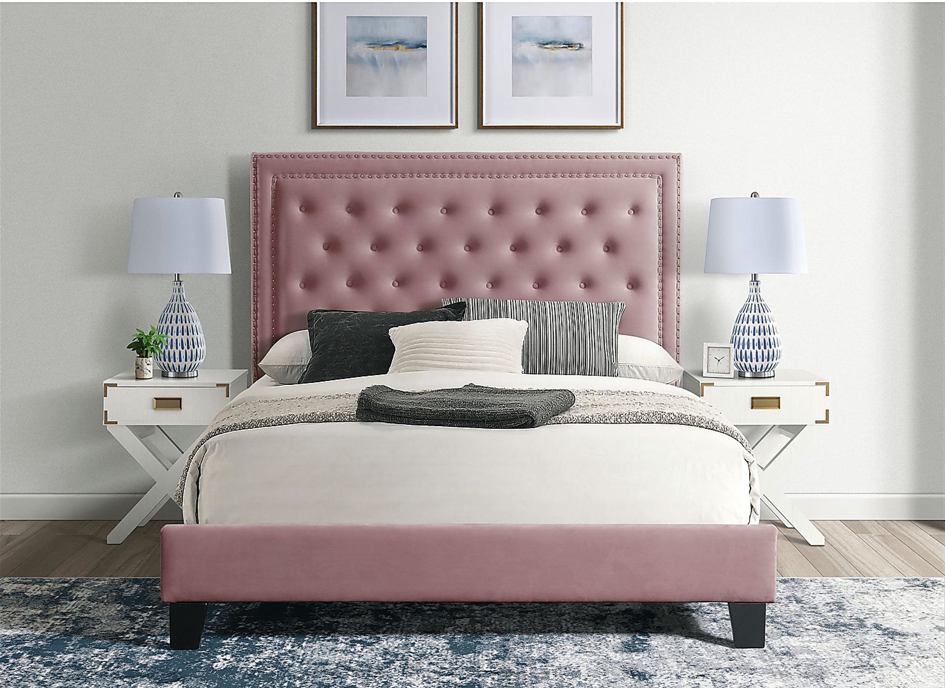 Dulverton Pink Queen Bed - Image 6