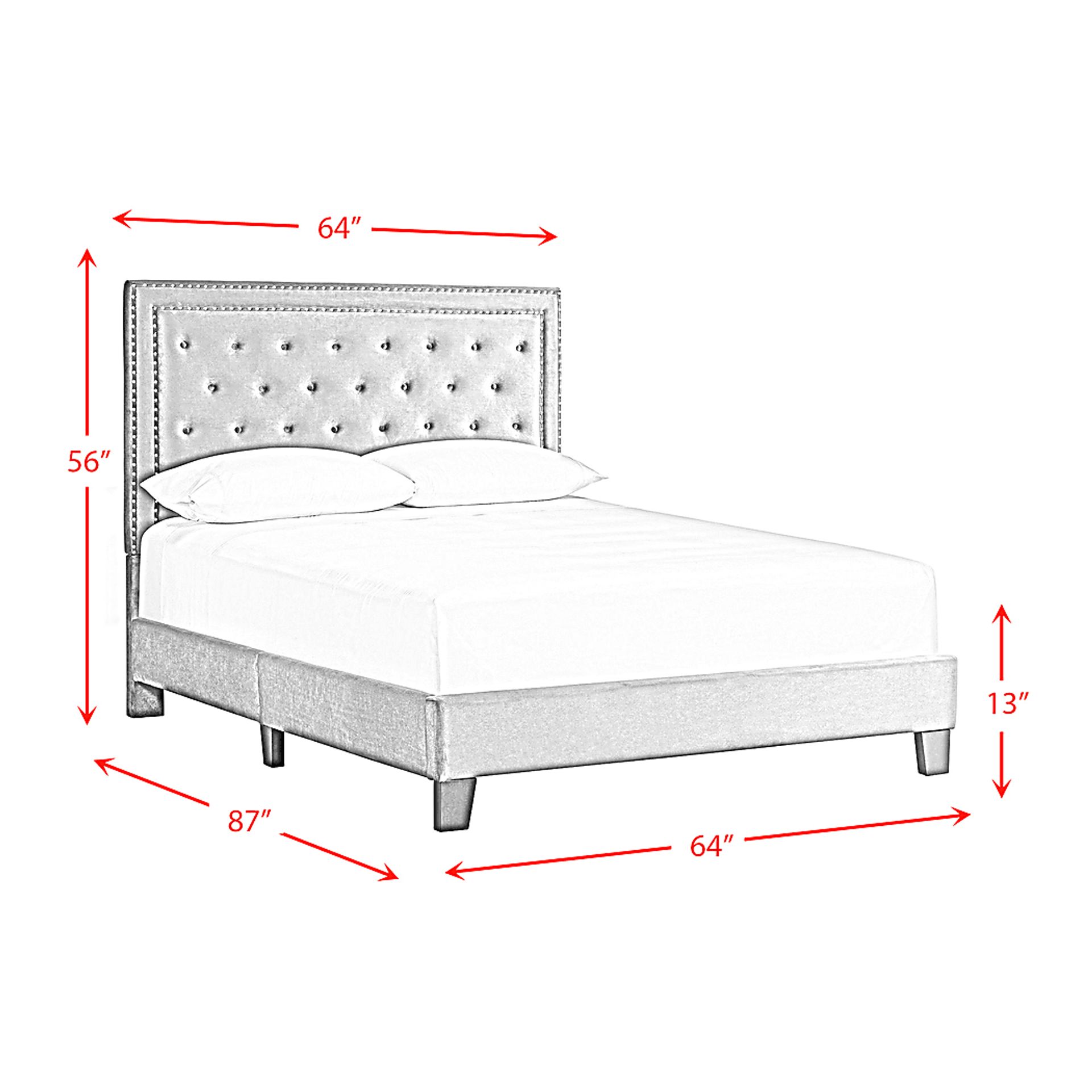 Dulverton Pink Queen Bed - Image 8