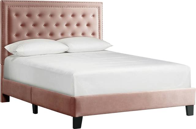 Dulverton Pink Queen Bed - Thumbnail - Image 1