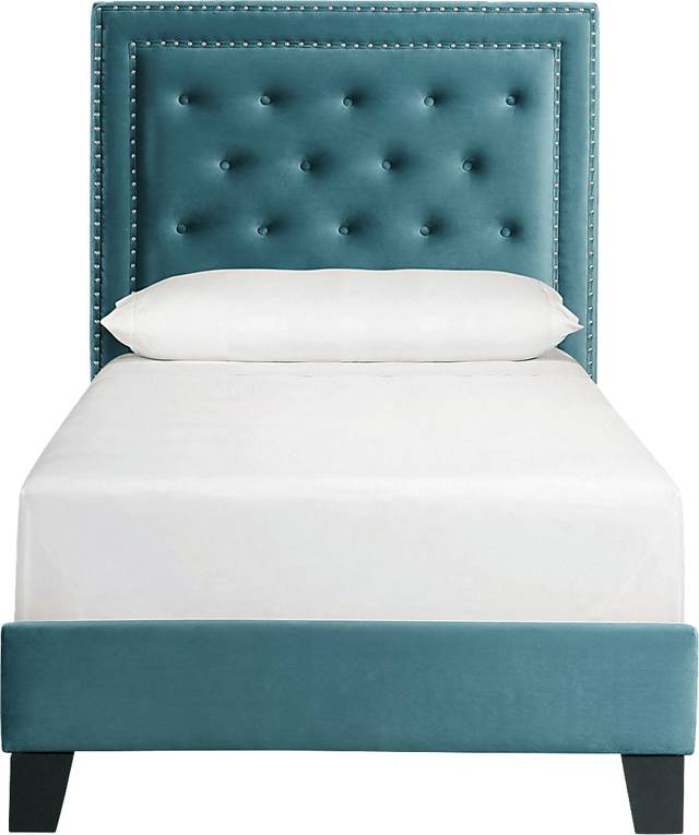 Dulverton Teal Twin Bed - Thumbnail - Image 2