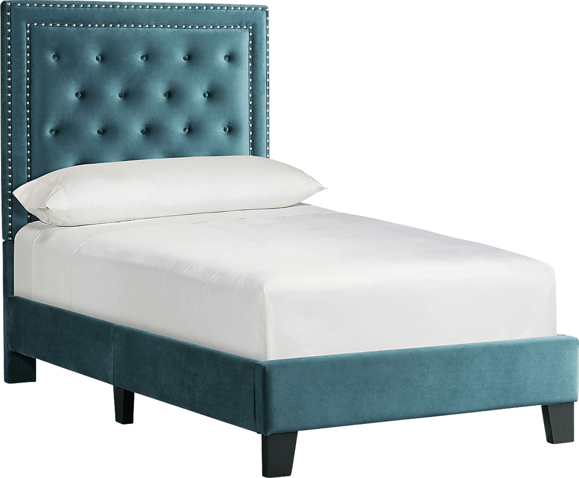 Dulverton Teal Twin Bed - Image 1