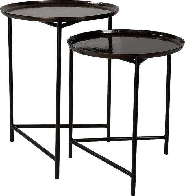 Dumbarton Black Nesting Tables, Set of 2 - Thumbnail - Image 3