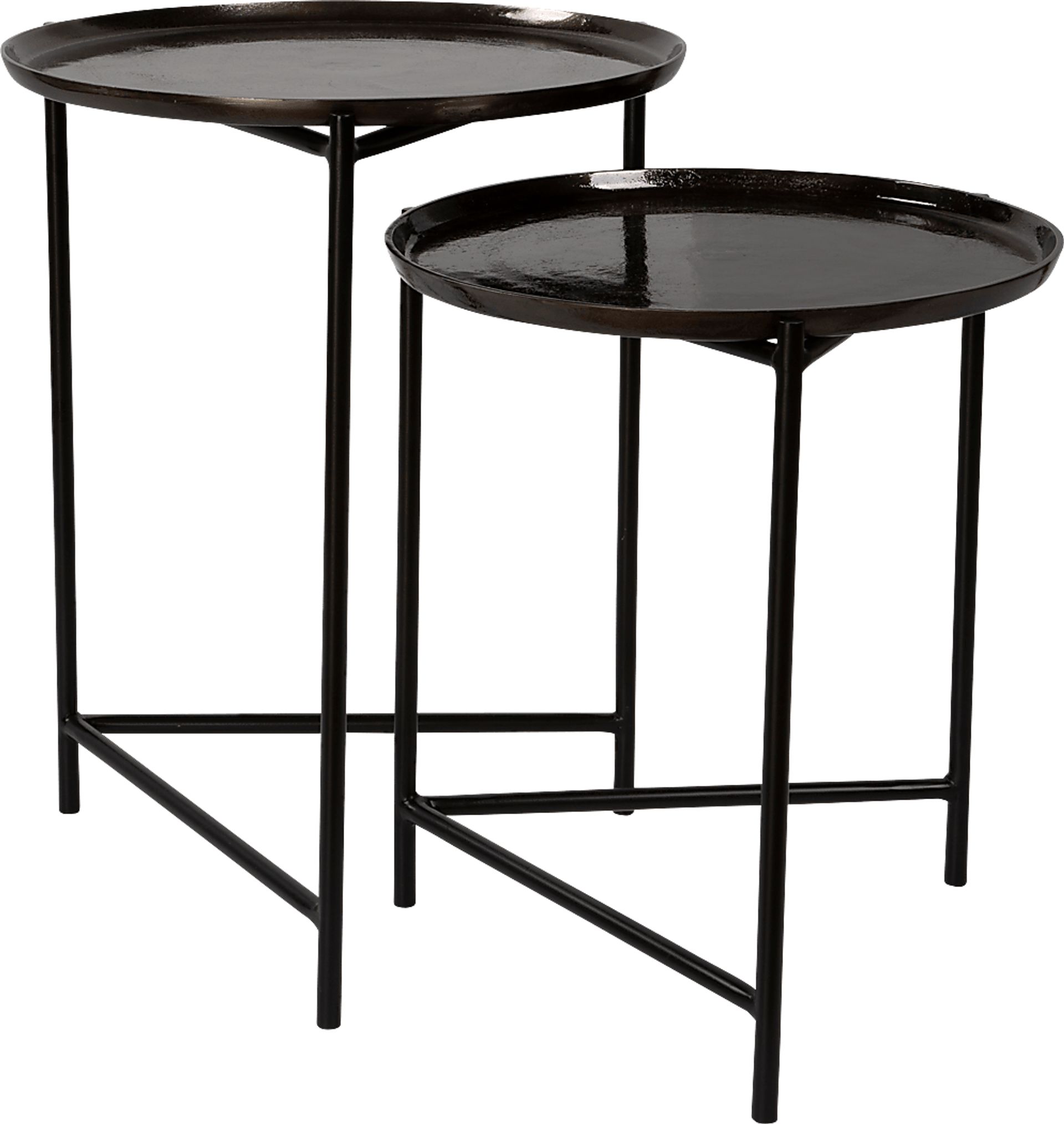 Dumbarton Black Nesting Tables, Set of 2 - Image 3
