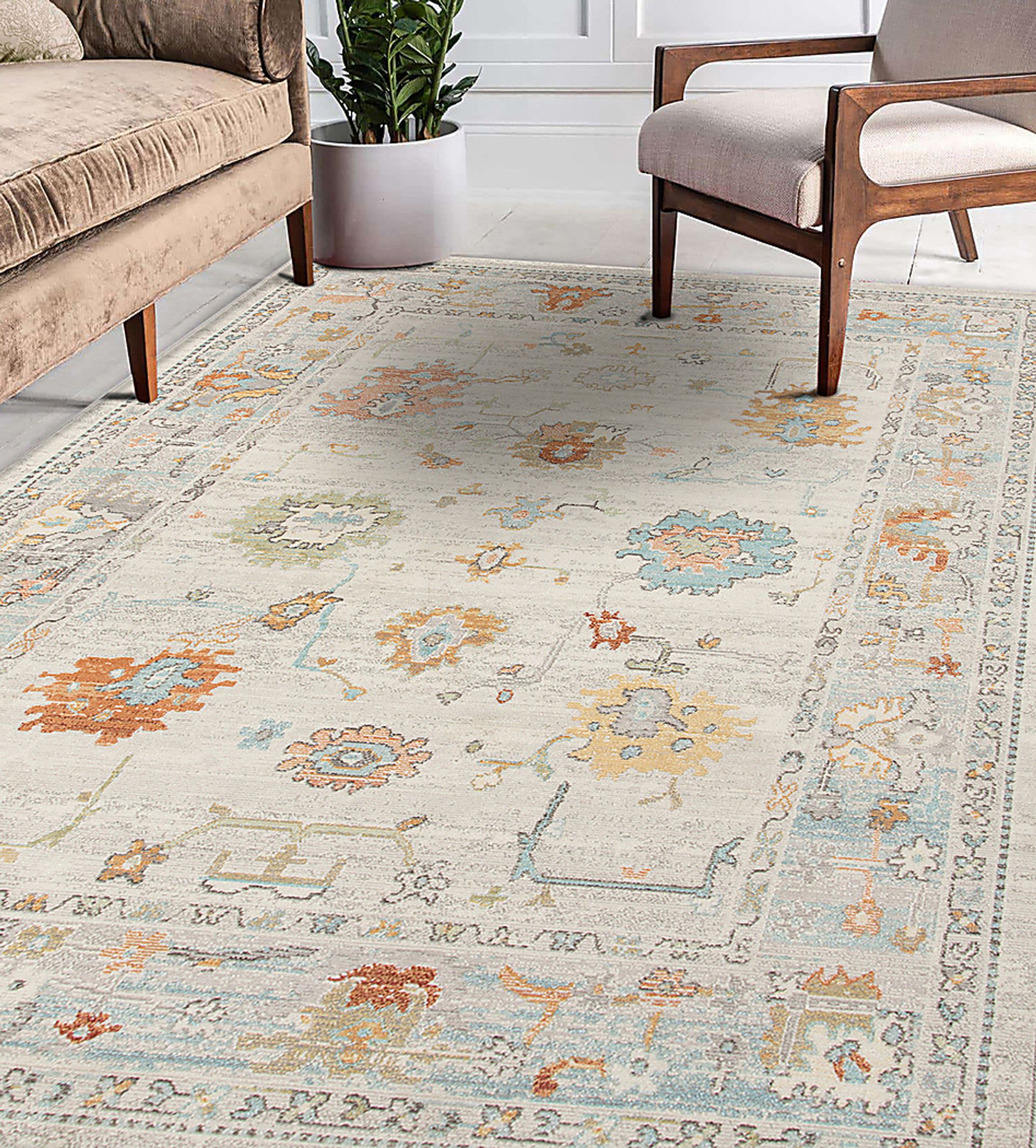 Dumenza Beige 7'9 x 9'9 Rug - Image 2