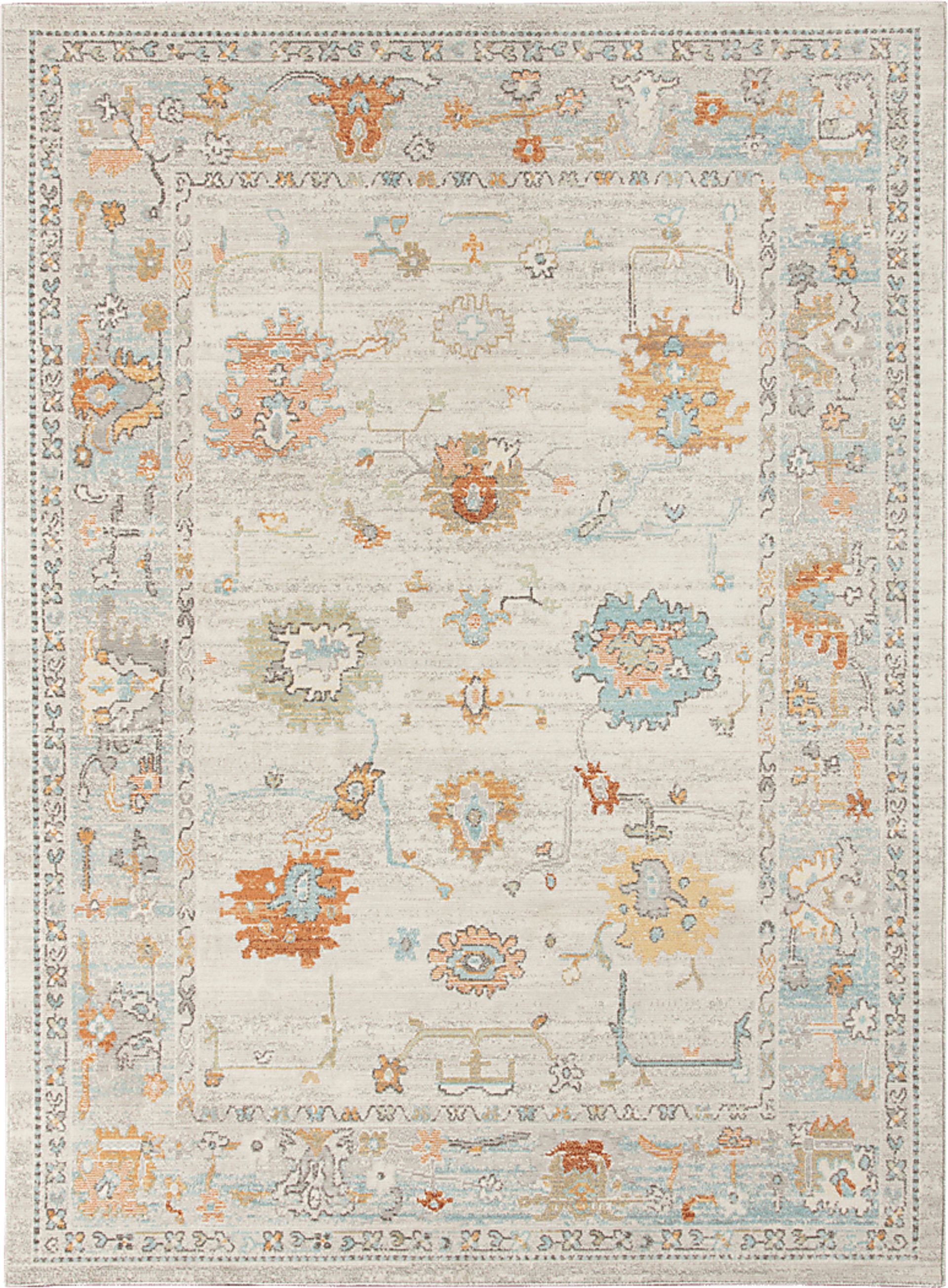 Dumenza Beige 7'9 x 9'9 Rug - Image 1