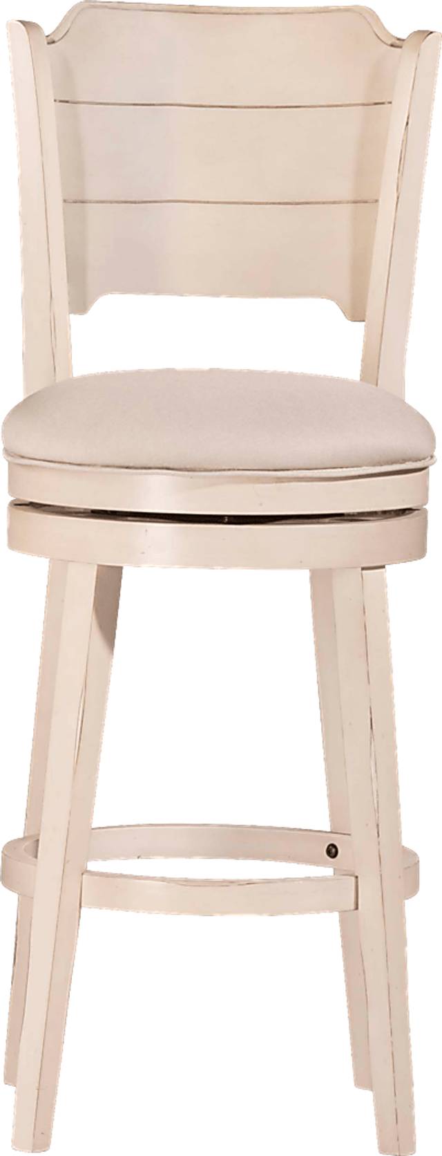 Dumire White Swivel Counter Height Stool - Thumbnail - Image 3