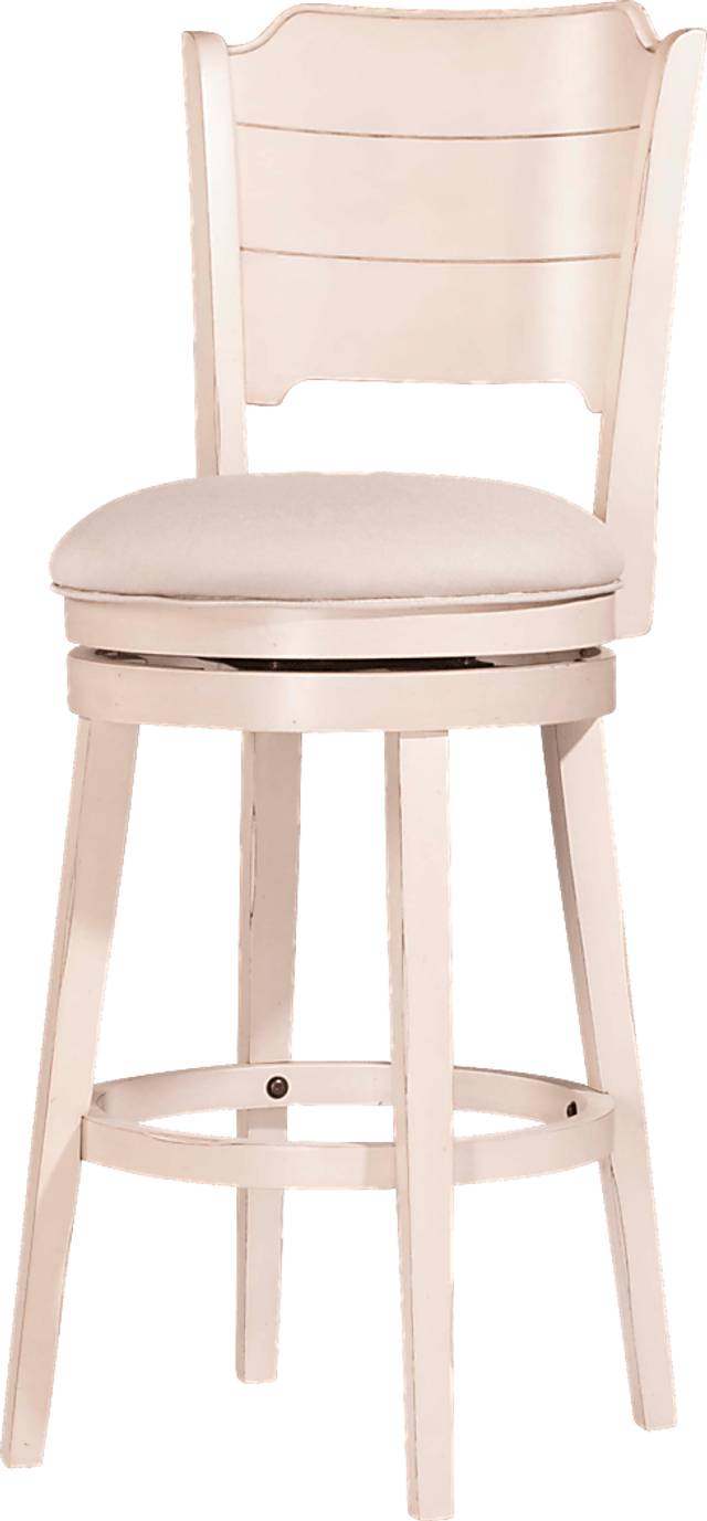 Dumire White Swivel Counter Height Stool - Thumbnail - Image 4