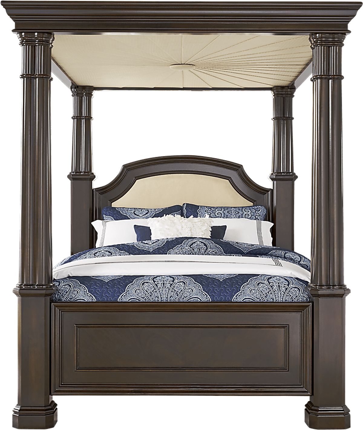 Rooms to go dumont canopy bed (King Size) And Dresser for Sale in