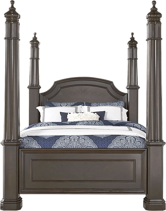 Dumont 5 Pc Dark Cherry Wood King Bedroom Set With 3 Pc King