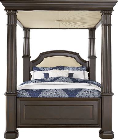 5 pc queen canopy bed