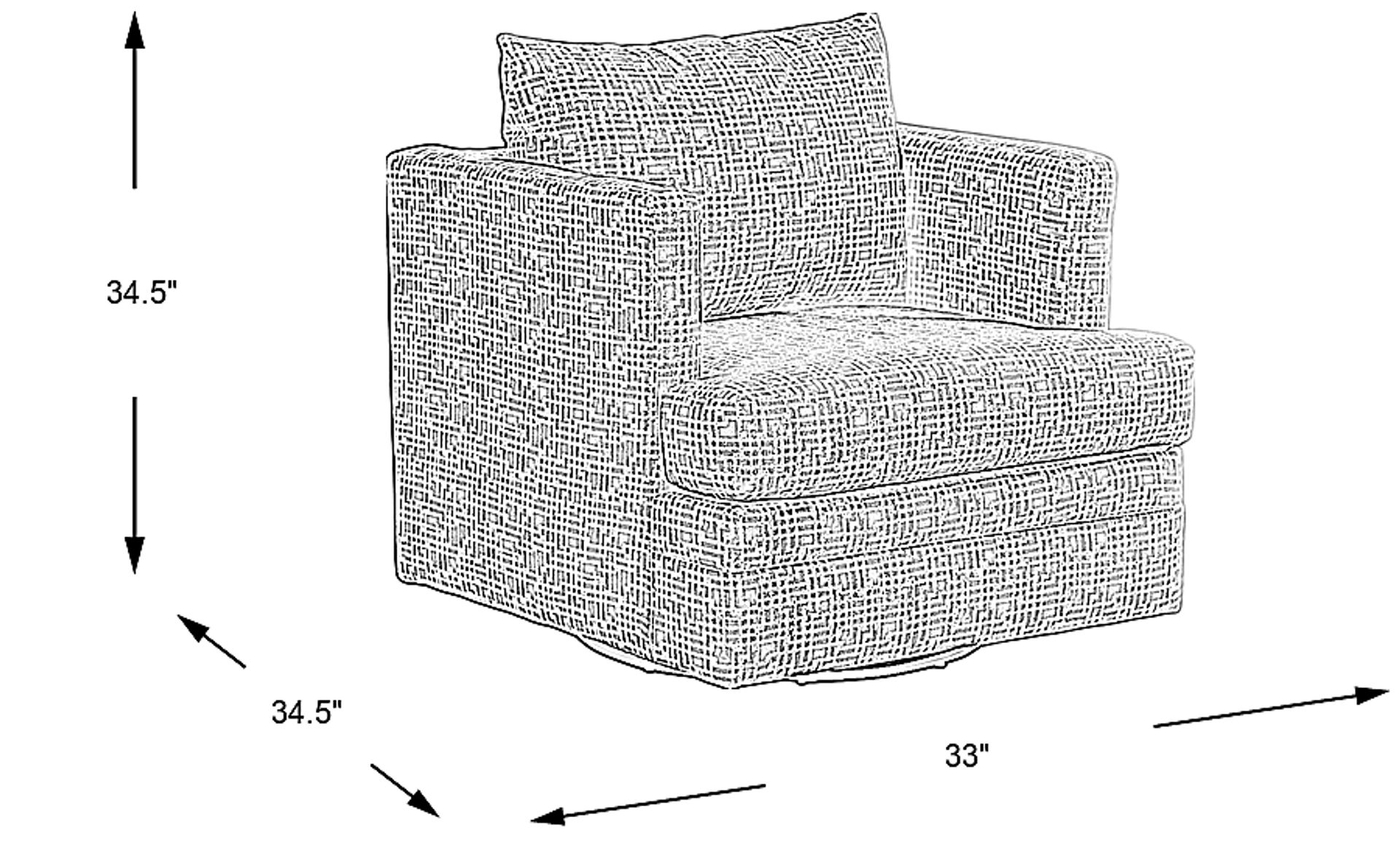 Dimension Image. Please refer to the Dimension Tab on this page for dimension details.