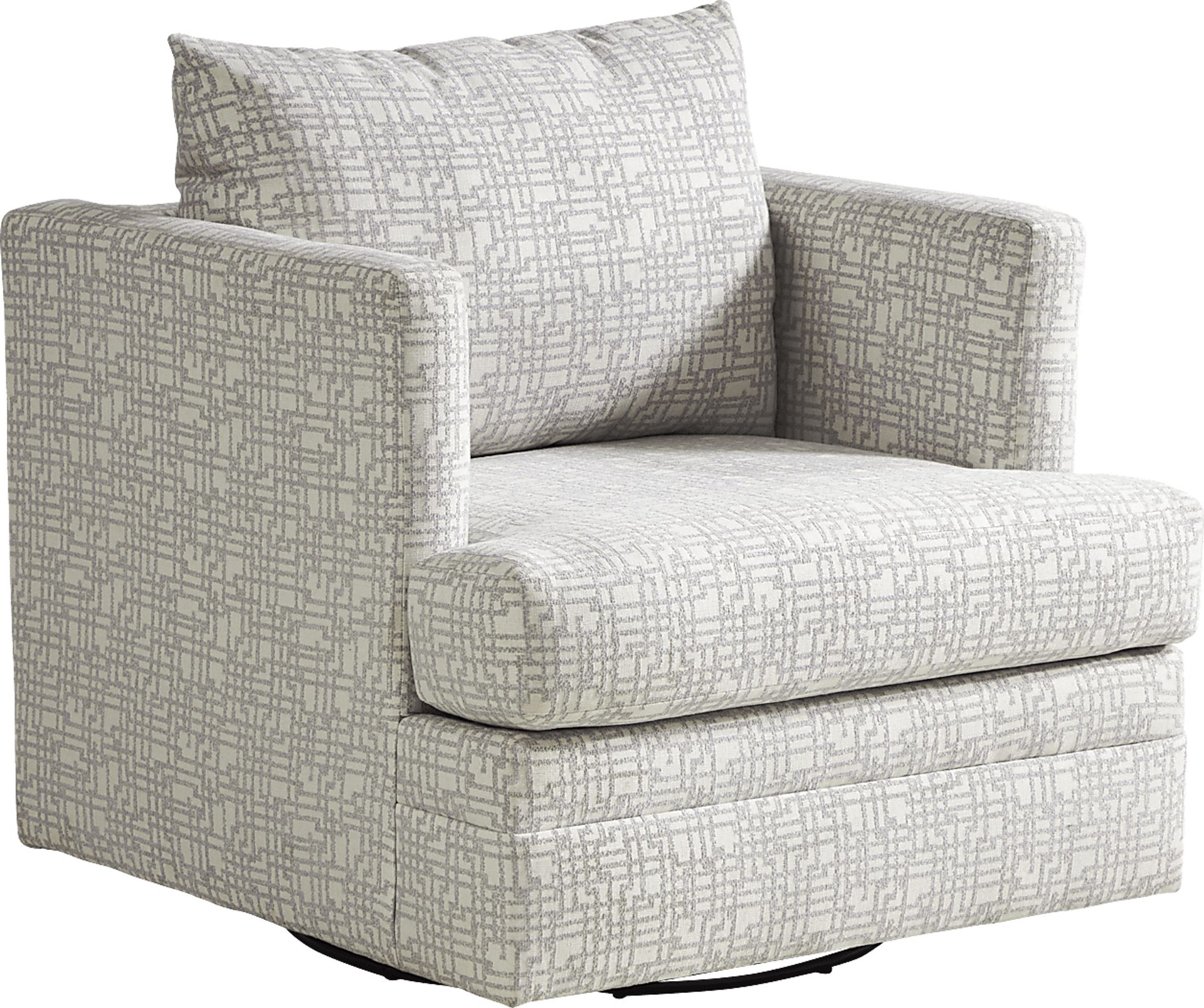 Dumont Place Beige Accent Swivel Chair - Image 1