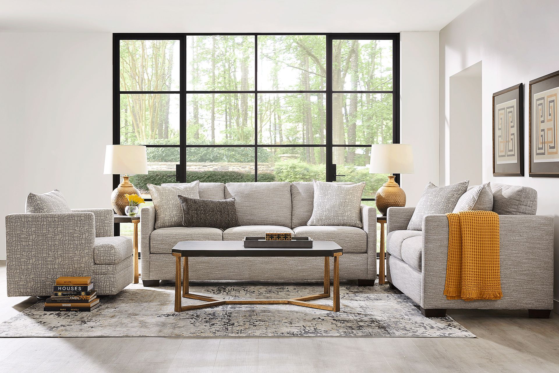Dumont Place Light Gray 5 Pc Living Room - Image 1