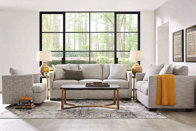 Dumont Place Light Gray 8 Pc Living Room - Thumbnail - Image 1