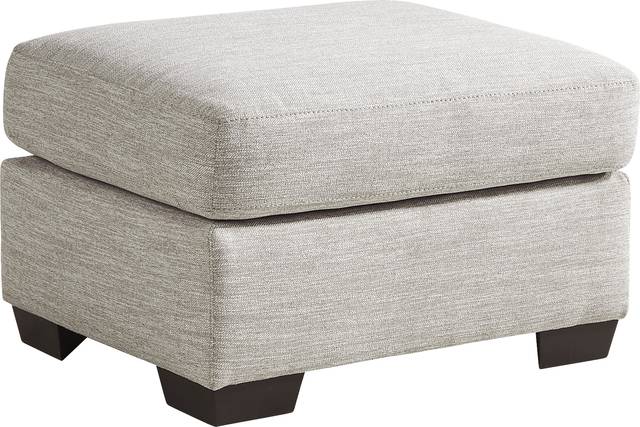 Dumont Place Light Gray Ottoman - Thumbnail - Image 1