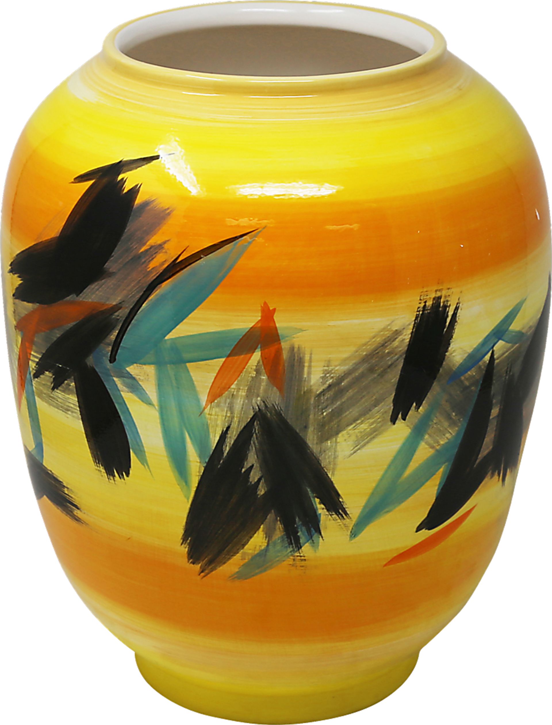 Dunbry  Yellow Small Vase - Image 1
