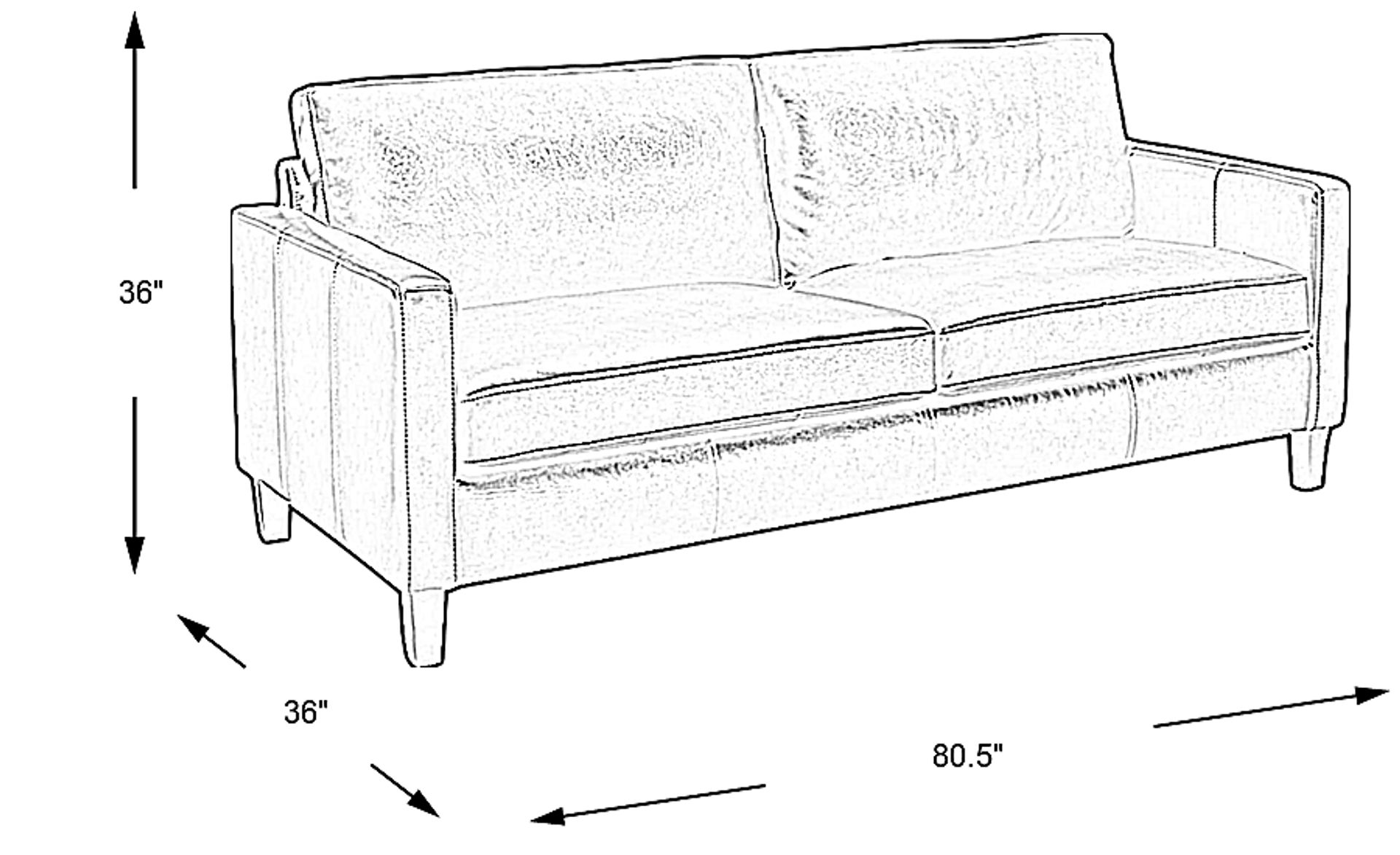 Dimension Image. Please refer to the Dimension Tab on this page for dimension details.