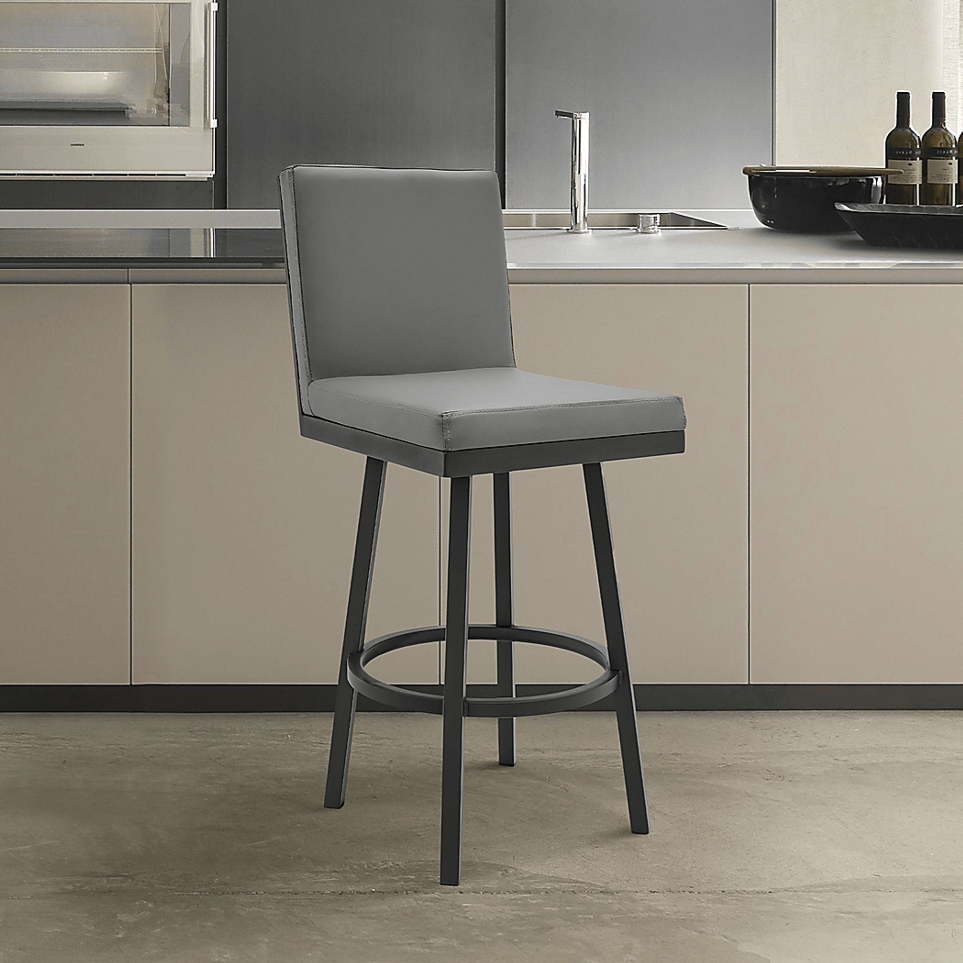 Dunchester Gray Barstool - Image 6