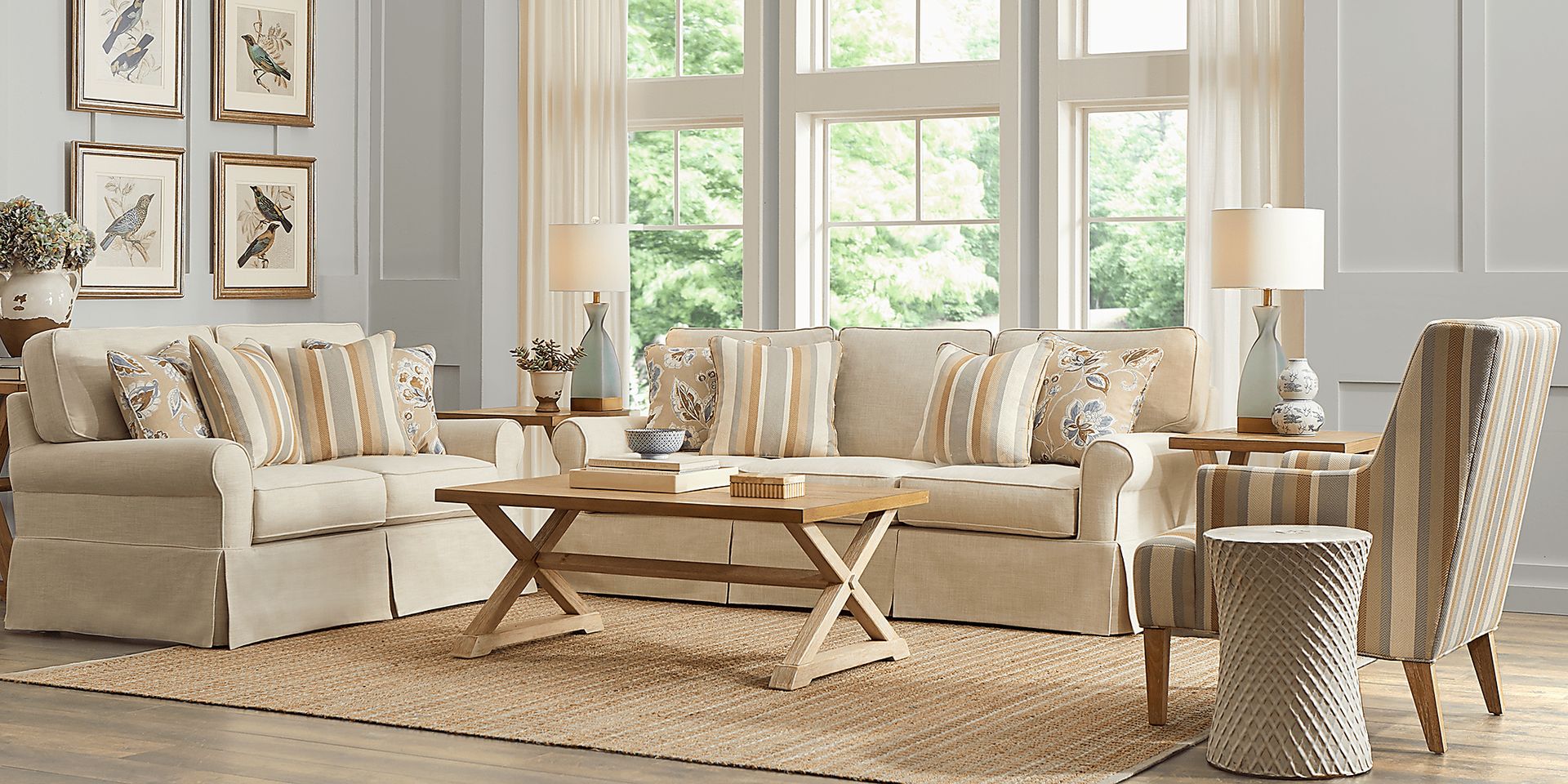 Dune Isle Beige 3 Pc Living Room - Image 1