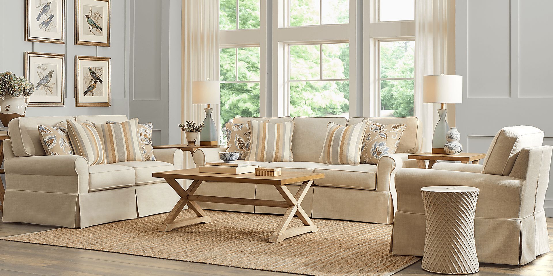 Dune Isle Beige 5 Pc Living Room - Image 1